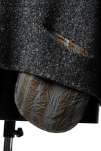 画像をギャラリービューアに読み込む, SOSNOVSKA CRAWLED OUT POCKET KNIT SWEATER (BLACK)