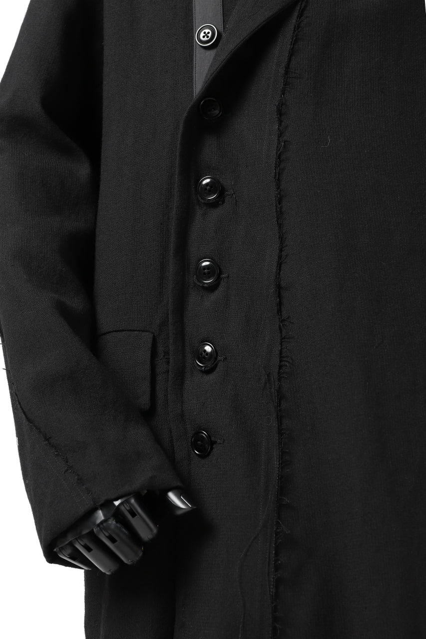 画像をギャラリービューアに読み込む, KLASICA HM-C DOUBLE BREASTED COAT / MONOTONE HOUND TOOTH (BLACK)