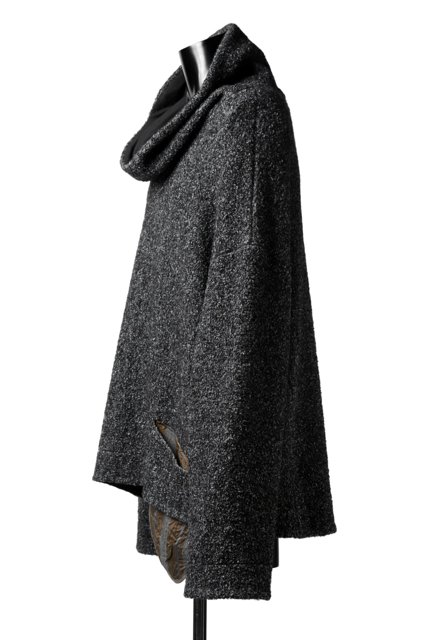 画像をギャラリービューアに読み込む, SOSNOVSKA CRAWLED OUT POCKET KNIT SWEATER (BLACK)