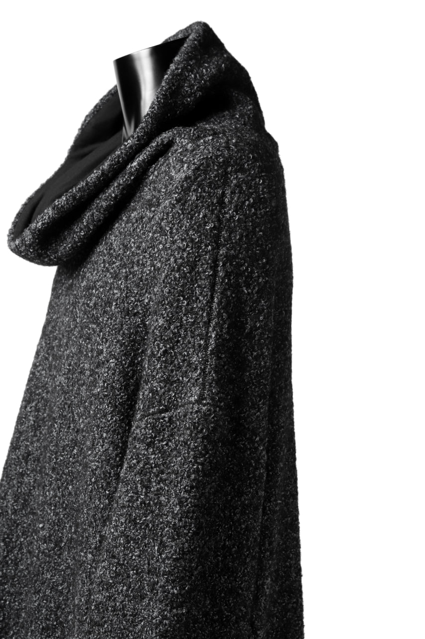 画像をギャラリービューアに読み込む, SOSNOVSKA CRAWLED OUT POCKET KNIT SWEATER (BLACK)