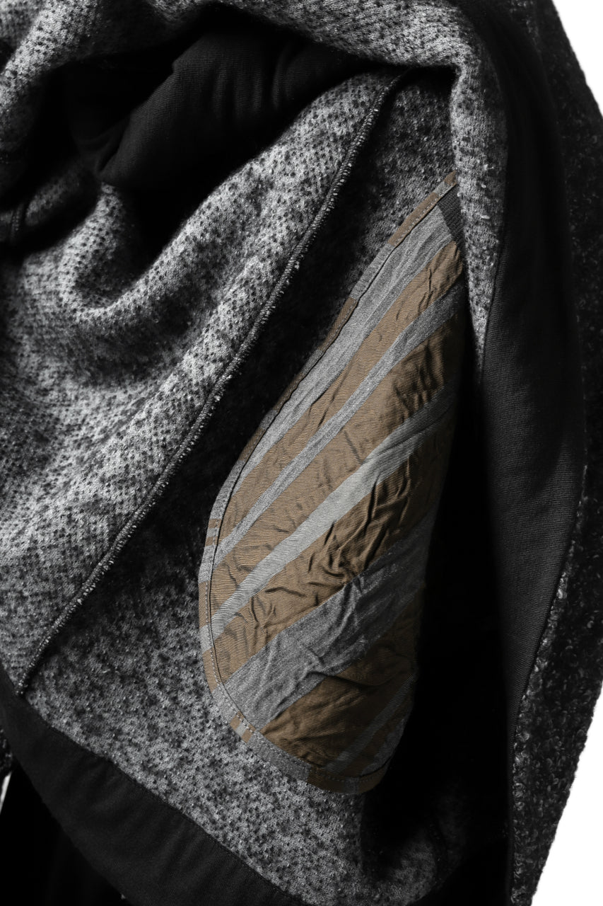 画像をギャラリービューアに読み込む, SOSNOVSKA CRAWLED OUT POCKET KNIT SWEATER (BLACK)