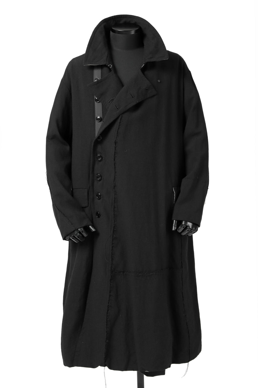画像をギャラリービューアに読み込む, KLASICA HM-C DOUBLE BREASTED COAT / MONOTONE HOUND TOOTH (BLACK)