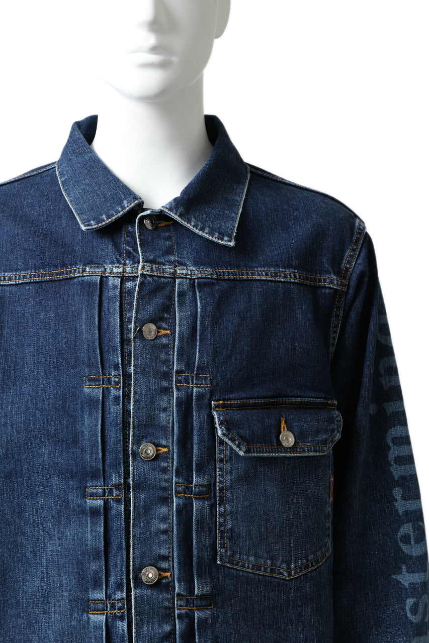 画像をギャラリービューアに読み込む, mastermind JAPAN TYPE-1st TRUCKER JACKET / 2WAY STRETCH DENIM (INDIGO)