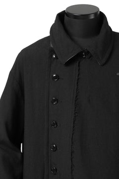 画像をギャラリービューアに読み込む, KLASICA HM-C DOUBLE BREASTED COAT / MONOTONE HOUND TOOTH (BLACK)