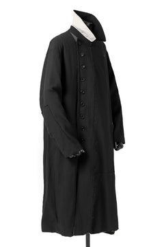 画像をギャラリービューアに読み込む, KLASICA HM-C DOUBLE BREASTED COAT / MONOTONE HOUND TOOTH (BLACK)