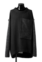 画像をギャラリービューアに読み込む, SOSNOVSKA ATTACHED POCKET KNIT SWEATER (BLACK)