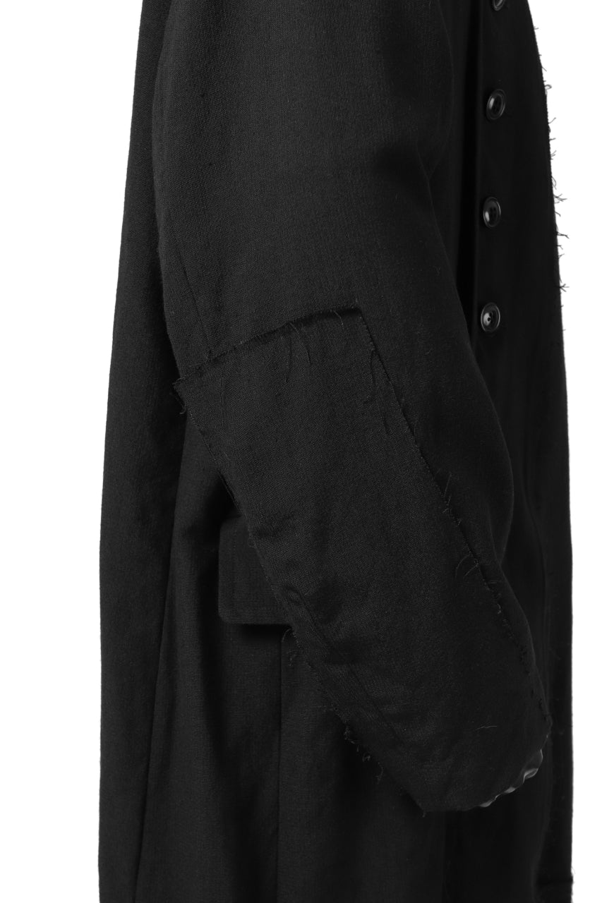 画像をギャラリービューアに読み込む, KLASICA HM-C DOUBLE BREASTED COAT / MONOTONE HOUND TOOTH (BLACK)