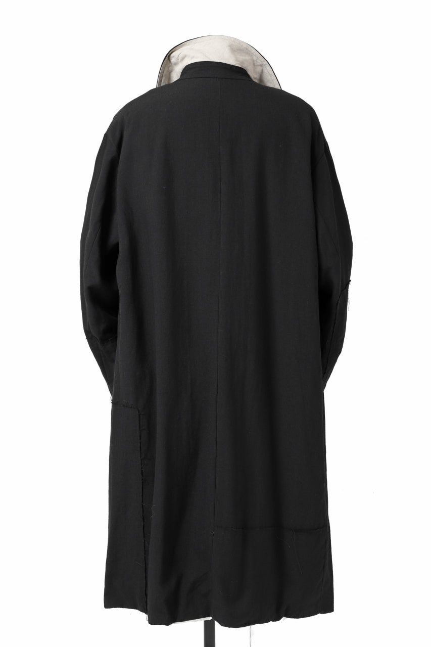 画像をギャラリービューアに読み込む, KLASICA HM-C DOUBLE BREASTED COAT / MONOTONE HOUND TOOTH (BLACK)