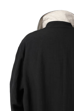 画像をギャラリービューアに読み込む, KLASICA HM-C DOUBLE BREASTED COAT / MONOTONE HOUND TOOTH (BLACK)