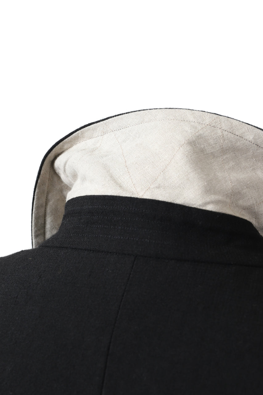 画像をギャラリービューアに読み込む, KLASICA HM-C DOUBLE BREASTED COAT / MONOTONE HOUND TOOTH (BLACK)