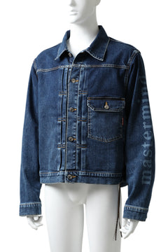 画像をギャラリービューアに読み込む, mastermind JAPAN TYPE-1st TRUCKER JACKET / 2WAY STRETCH DENIM (INDIGO)