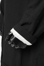 画像をギャラリービューアに読み込む, KLASICA HM-C DOUBLE BREASTED COAT / MONOTONE HOUND TOOTH (BLACK)