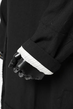 画像をギャラリービューアに読み込む, KLASICA HM-C DOUBLE BREASTED COAT / MONOTONE HOUND TOOTH (BLACK)