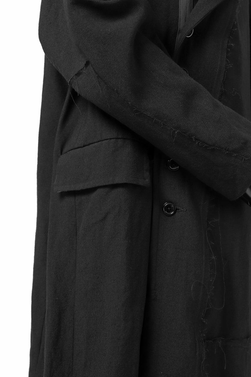 画像をギャラリービューアに読み込む, KLASICA HM-C DOUBLE BREASTED COAT / MONOTONE HOUND TOOTH (BLACK)