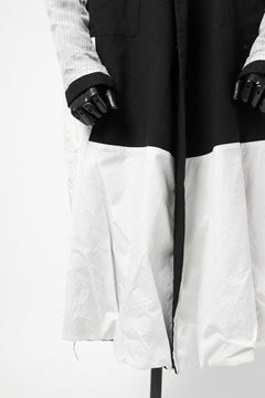 画像をギャラリービューアに読み込む, KLASICA HM-C DOUBLE BREASTED COAT / MONOTONE HOUND TOOTH (BLACK)