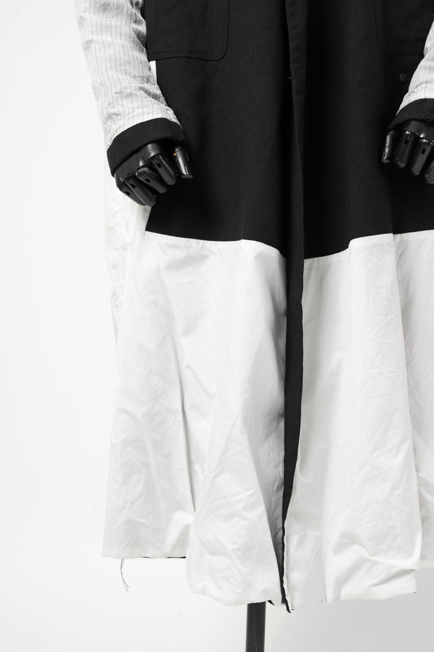 画像をギャラリービューアに読み込む, KLASICA HM-C DOUBLE BREASTED COAT / MONOTONE HOUND TOOTH (BLACK)