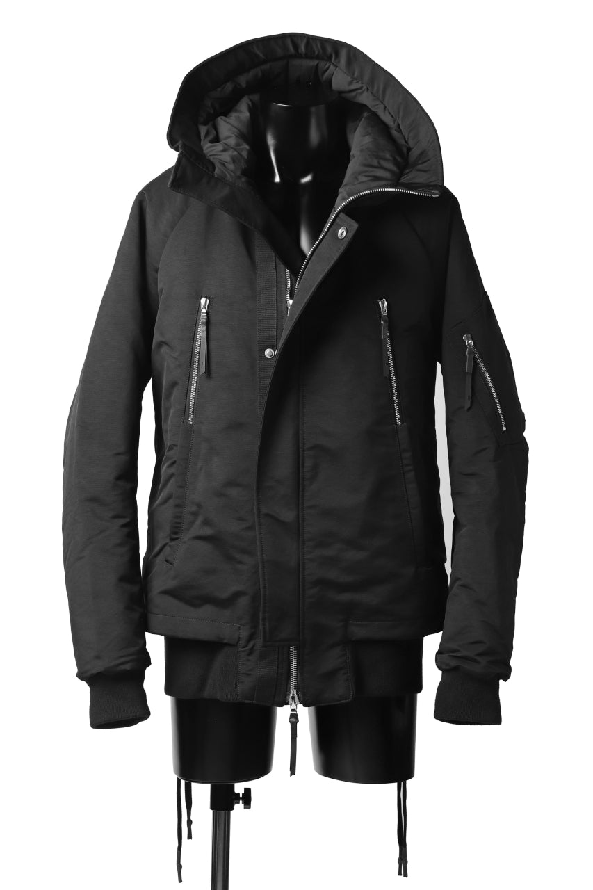 画像をギャラリービューアに読み込む, 11 BY BORIS BIDJAN SABERI PADDED HOODIE JACKET "J17-F-1323" (BLACK)