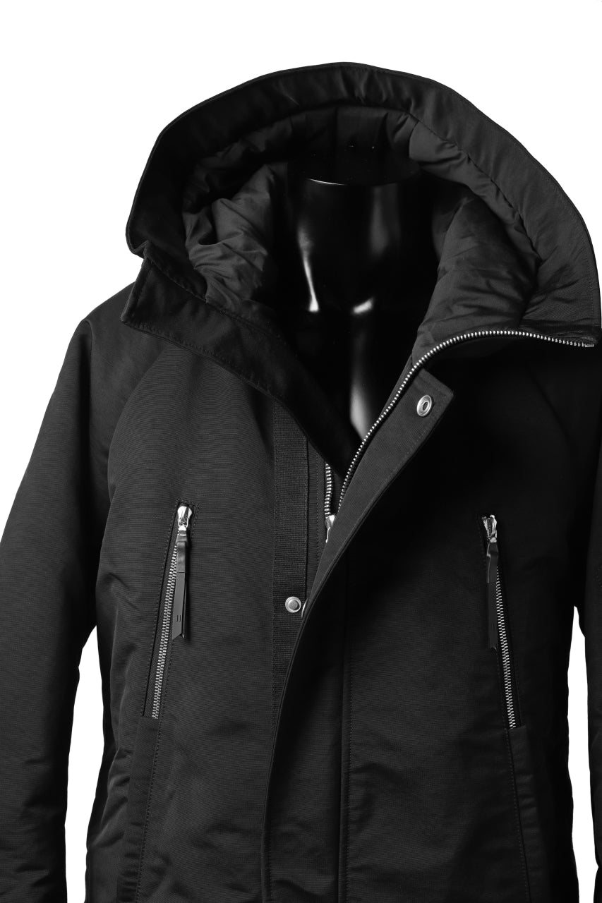 画像をギャラリービューアに読み込む, 11 BY BORIS BIDJAN SABERI PADDED HOODIE JACKET "J17-F-1323" (BLACK)