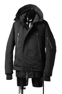 画像をギャラリービューアに読み込む, 11 BY BORIS BIDJAN SABERI PADDED HOODIE JACKET "J17-F-1323" (BLACK)