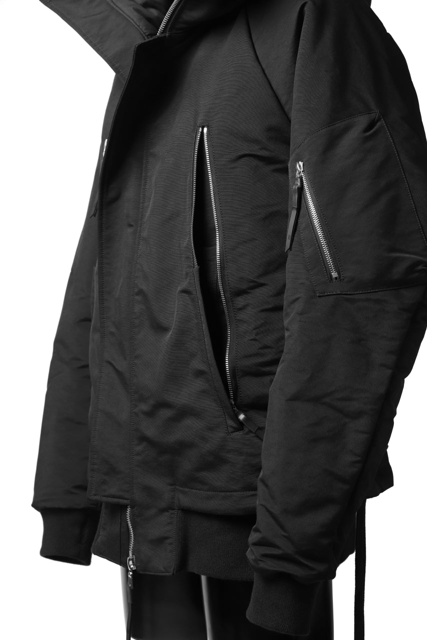画像をギャラリービューアに読み込む, 11 BY BORIS BIDJAN SABERI PADDED HOODIE JACKET "J17-F-1323" (BLACK)