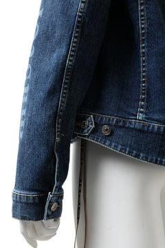 画像をギャラリービューアに読み込む, mastermind JAPAN TYPE-1st TRUCKER JACKET / 2WAY STRETCH DENIM (INDIGO)