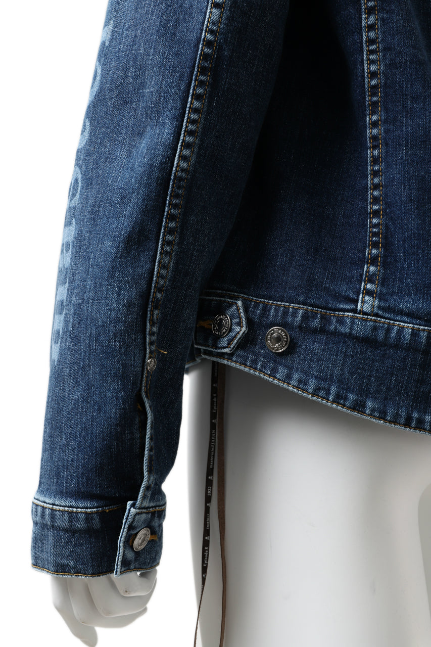 画像をギャラリービューアに読み込む, mastermind JAPAN TYPE-1st TRUCKER JACKET / 2WAY STRETCH DENIM (INDIGO)