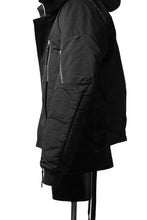 画像をギャラリービューアに読み込む, 11 BY BORIS BIDJAN SABERI PADDED HOODIE JACKET "J17-F-1323" (BLACK)
