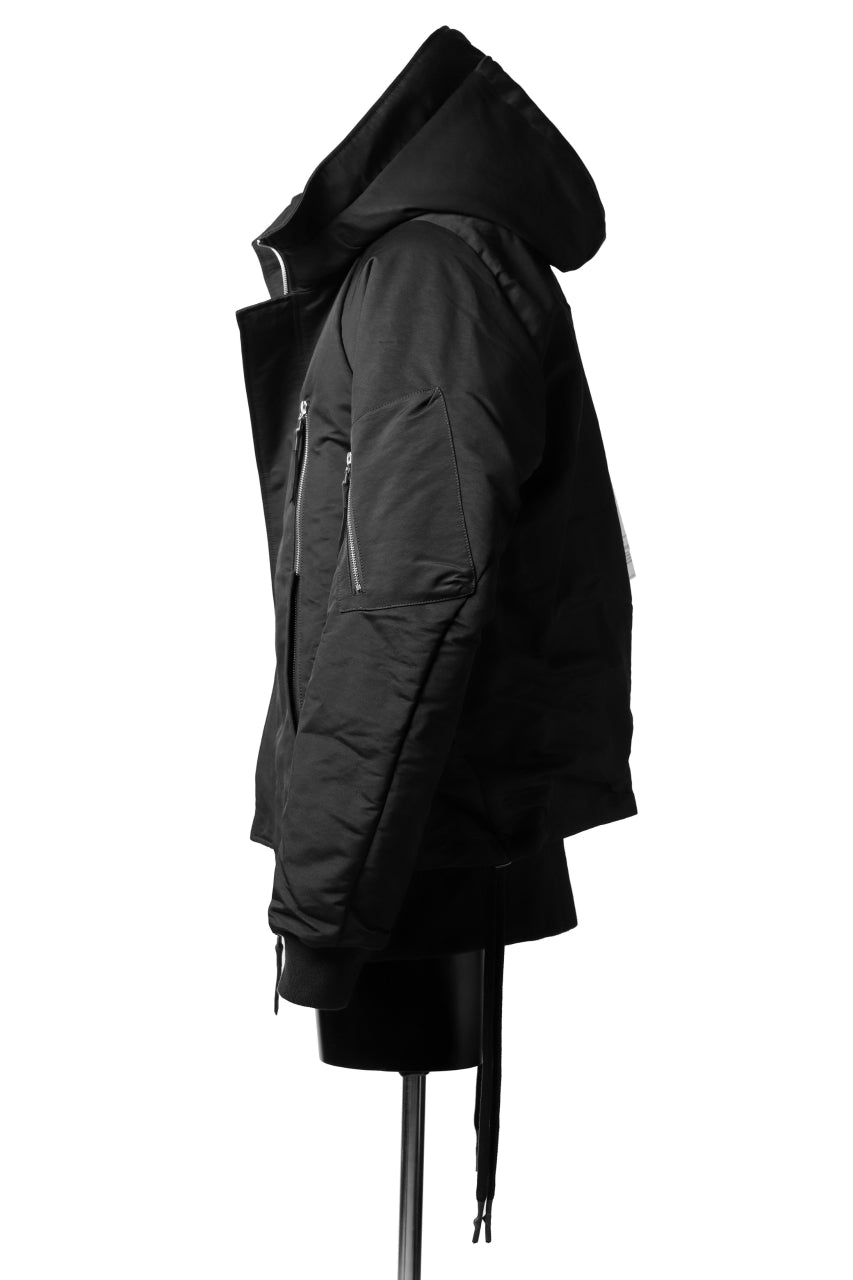 画像をギャラリービューアに読み込む, 11 BY BORIS BIDJAN SABERI PADDED HOODIE JACKET "J17-F-1323" (BLACK)