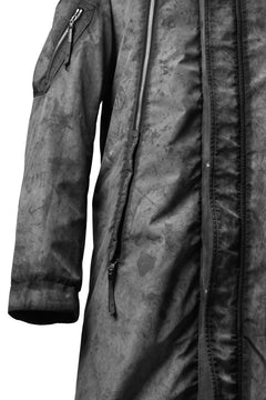 画像をギャラリービューアに読み込む, 11 BY BORIS BIDJAN SABERI PADDED MODS COAT &quot;J20-F-1317&quot; (DIRTY GREY)