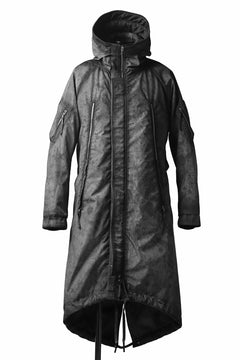 画像をギャラリービューアに読み込む, 11 BY BORIS BIDJAN SABERI PADDED MODS COAT "J20-F-1317" (DIRTY GREY)