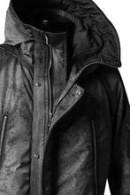 画像をギャラリービューアに読み込む, 11 BY BORIS BIDJAN SABERI PADDED MODS COAT &quot;J20-F-1317&quot; (DIRTY GREY)