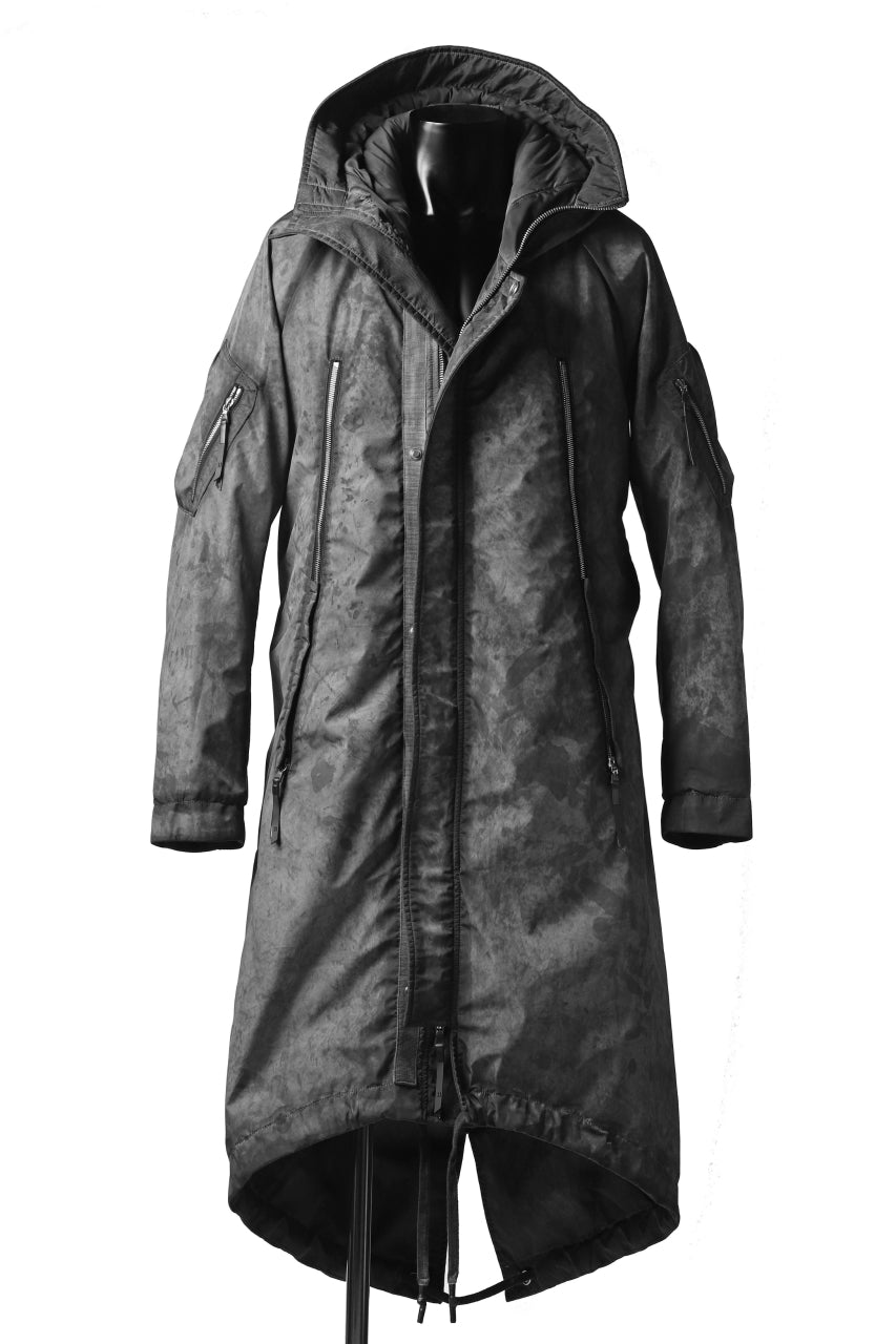 画像をギャラリービューアに読み込む, 11 BY BORIS BIDJAN SABERI PADDED MODS COAT &quot;J20-F-1317&quot; (DIRTY GREY)