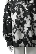 Load image into Gallery viewer, mastermind JAPAN SWEAT HOODIE / BLEACH & TIE DYE (BLACK x WHITE)