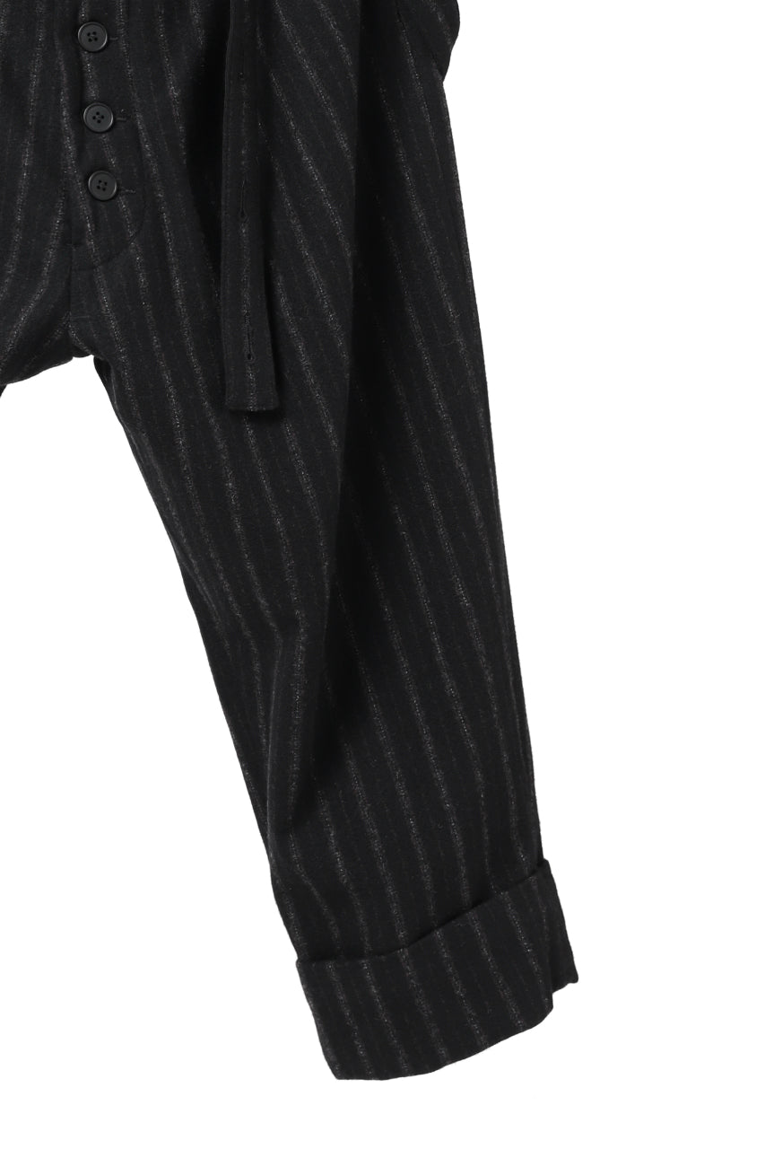画像をギャラリービューアに読み込む, KLASICA BARREL SUSPENDER TROUSERS / WOOL FLANNEL (VINTAGE STRIPE)