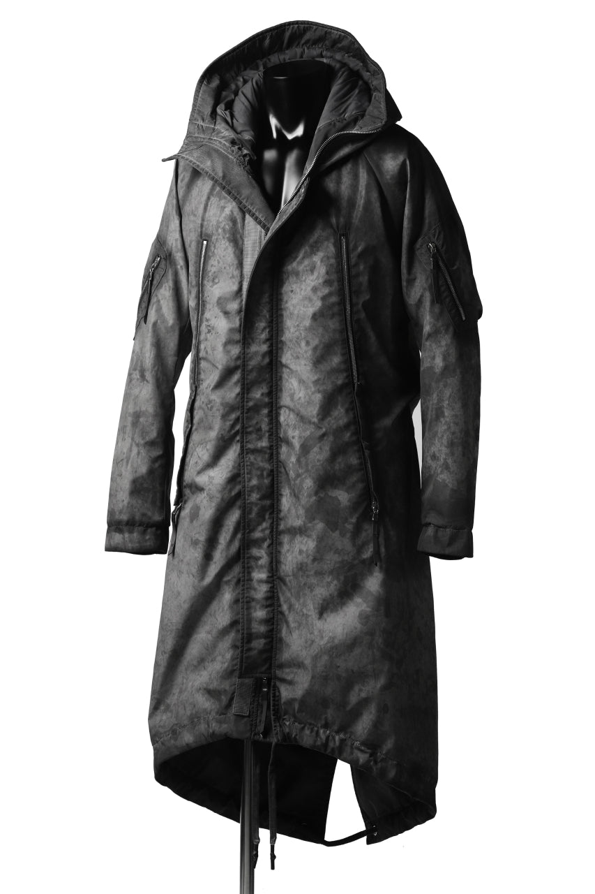 画像をギャラリービューアに読み込む, 11 BY BORIS BIDJAN SABERI PADDED MODS COAT "J20-F-1317" (DIRTY GREY)