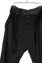 画像をギャラリービューアに読み込む, KLASICA BARREL SUSPENDER TROUSERS / WOOL FLANNEL (VINTAGE STRIPE)