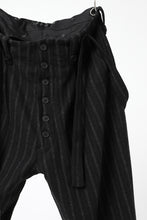 画像をギャラリービューアに読み込む, KLASICA BARREL SUSPENDER TROUSERS / WOOL FLANNEL (VINTAGE STRIPE)