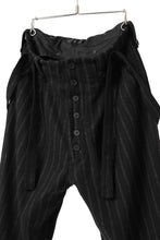 画像をギャラリービューアに読み込む, KLASICA BARREL SUSPENDER TROUSERS / WOOL FLANNEL (VINTAGE STRIPE)
