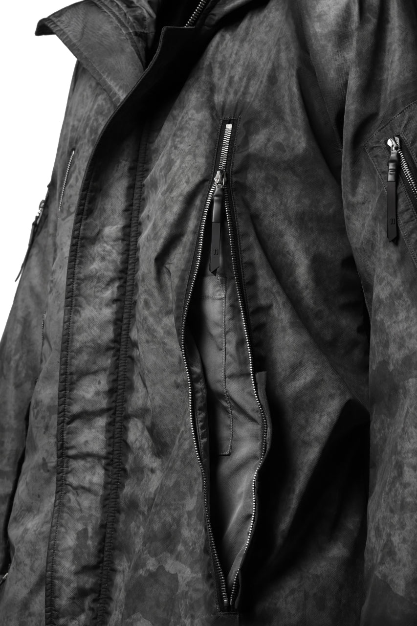 画像をギャラリービューアに読み込む, 11 BY BORIS BIDJAN SABERI PADDED MODS COAT "J20-F-1317" (DIRTY GREY)