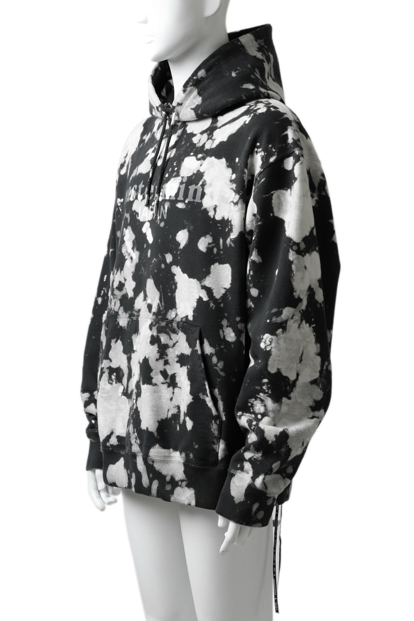 Load image into Gallery viewer, mastermind JAPAN SWEAT HOODIE / BLEACH & TIE DYE (BLACK x WHITE)