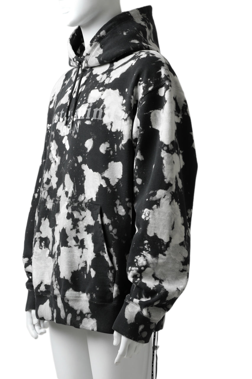 Load image into Gallery viewer, mastermind JAPAN SWEAT HOODIE / BLEACH & TIE DYE (BLACK x WHITE)