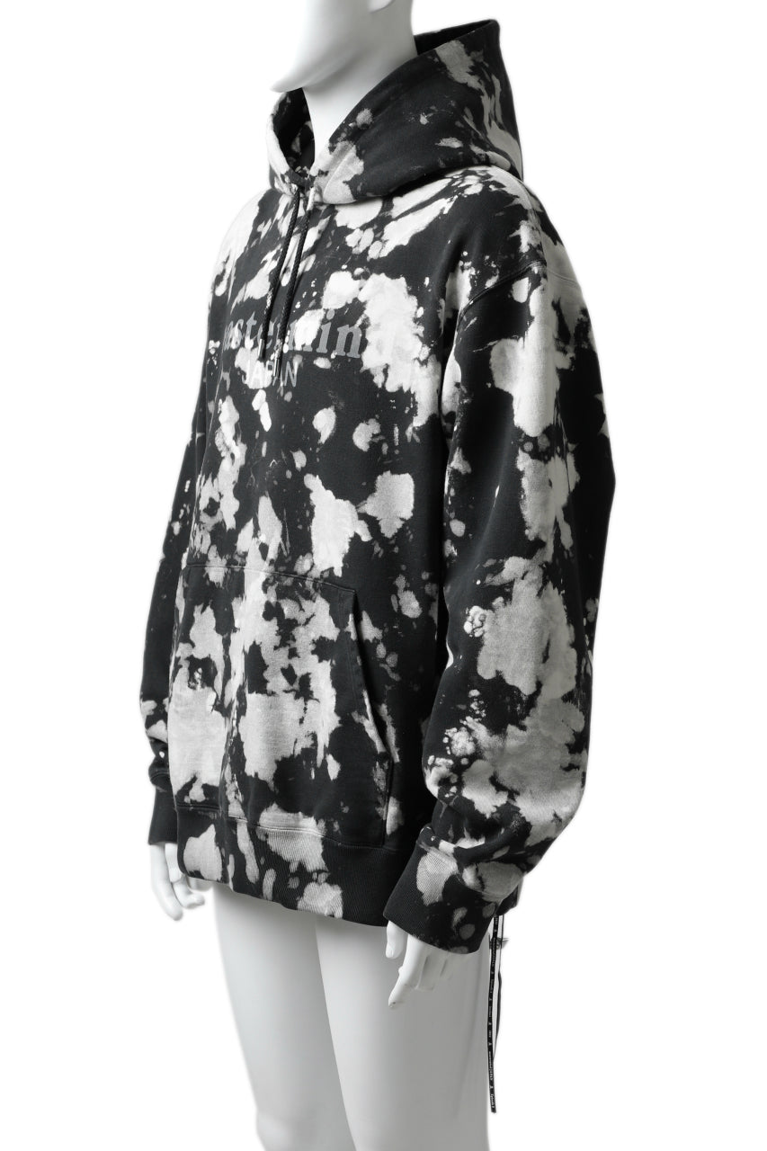 Load image into Gallery viewer, mastermind JAPAN SWEAT HOODIE / BLEACH & TIE DYE (BLACK x WHITE)