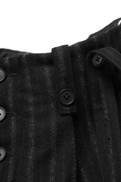 画像をギャラリービューアに読み込む, KLASICA BARREL SUSPENDER TROUSERS / WOOL FLANNEL (VINTAGE STRIPE)