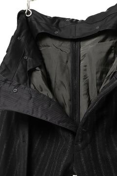 画像をギャラリービューアに読み込む, KLASICA BARREL SUSPENDER TROUSERS / WOOL FLANNEL (VINTAGE STRIPE)