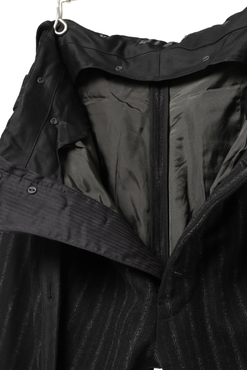 画像をギャラリービューアに読み込む, KLASICA BARREL SUSPENDER TROUSERS / WOOL FLANNEL (VINTAGE STRIPE)