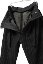画像をギャラリービューアに読み込む, KLASICA BARREL SUSPENDER TROUSERS / WOOL FLANNEL (VINTAGE STRIPE)