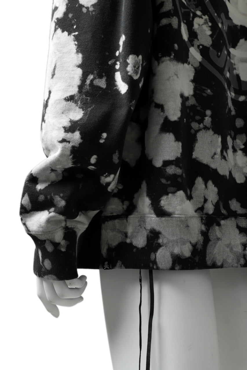 Load image into Gallery viewer, mastermind JAPAN SWEAT HOODIE / BLEACH & TIE DYE (BLACK x WHITE)