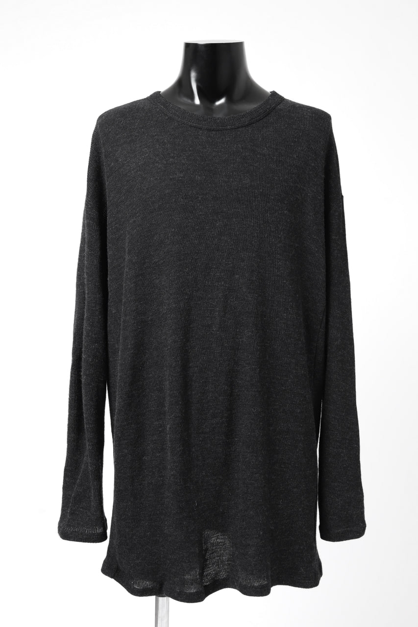 Load image into Gallery viewer, KLASICA ASLEEP CREW NECK KNIT SWEATER / WEANER WOOL RIB (SHADOW)