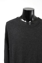 Load image into Gallery viewer, KLASICA ASLEEP CREW NECK KNIT SWEATER / WEANER WOOL RIB (SHADOW)