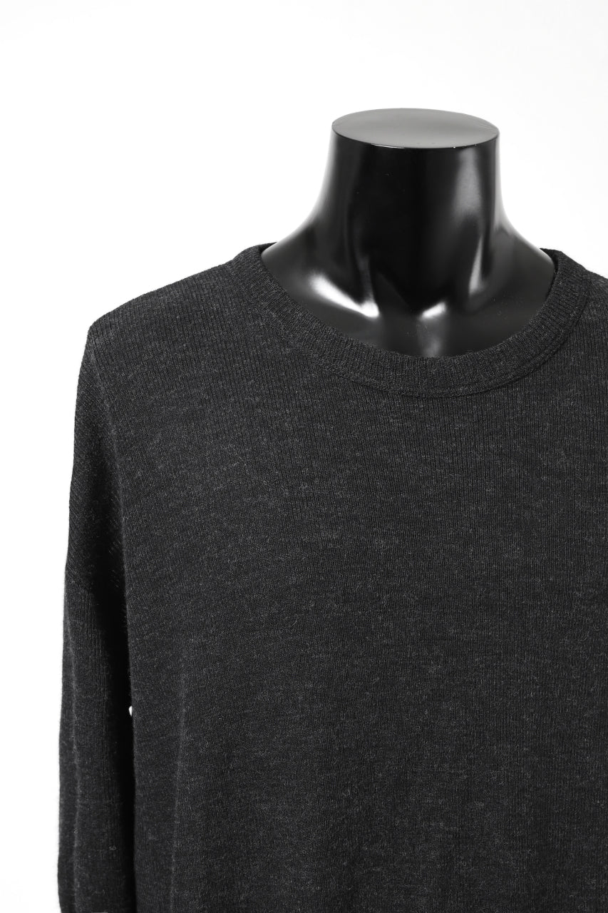 Load image into Gallery viewer, KLASICA ASLEEP CREW NECK KNIT SWEATER / WEANER WOOL RIB (SHADOW)